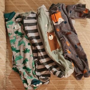 Kids One Pieces Set - Green, Gray, and Blue